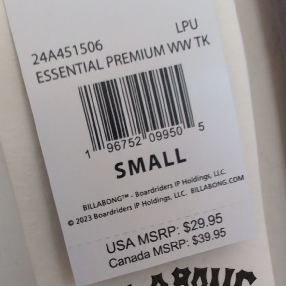 NWT Billabong Men's Essential Premium WW Tank Light Purple Levender - Size S - Picture 8 of 11